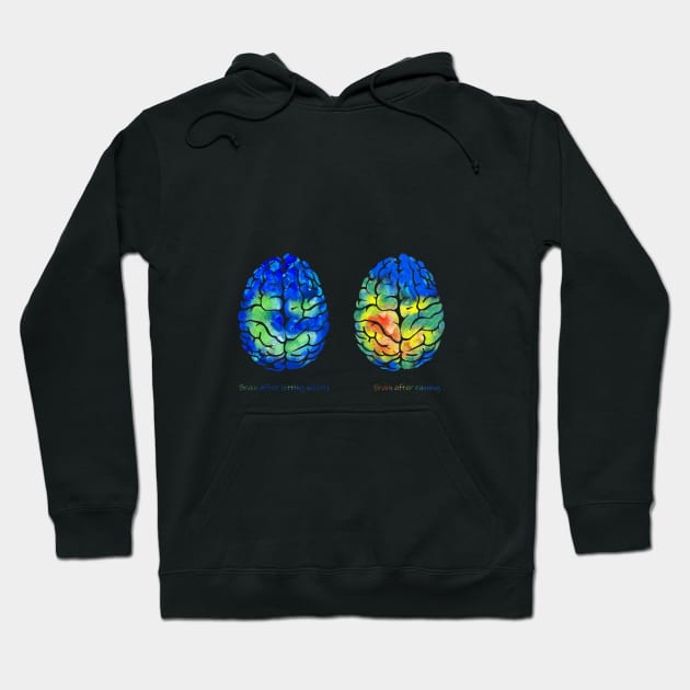 Brain Hoodie by RosaliArt